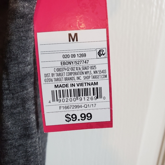 NWT XHILARATION SLEEPWEAR SHIRT IN MEDIUM - Picture 3 of 5